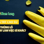 Găng tay cao su bị thủng lỗ nên bỏ đi hay làm việc gì khác?