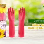 Vì sao chị em thích chọn găng tay cao su bảo hộ dài Nam Long?